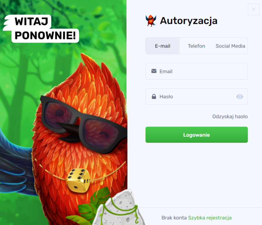 nieuw Lucky Start Casino maandelijkse bonus banner